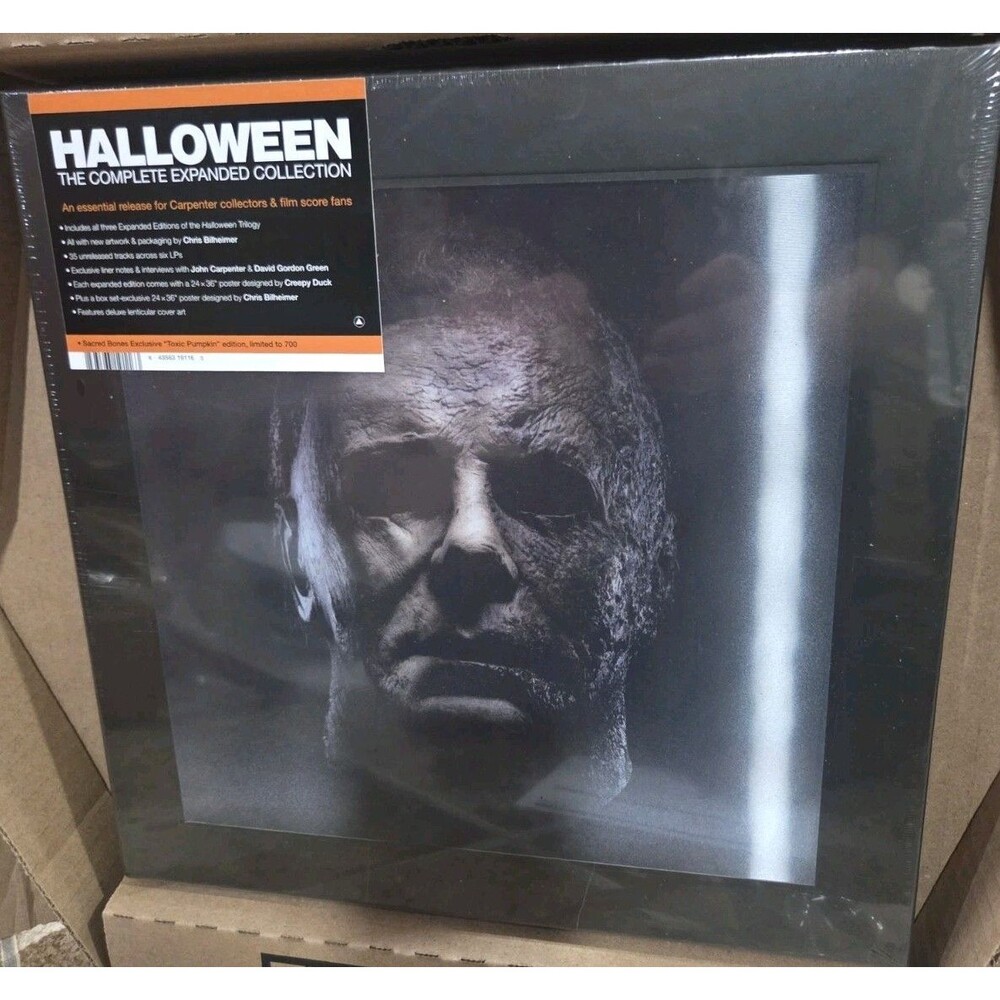 Signed Halloween The Complete Expanded Collection 6 LP Toxic Pumpkin Vinyl